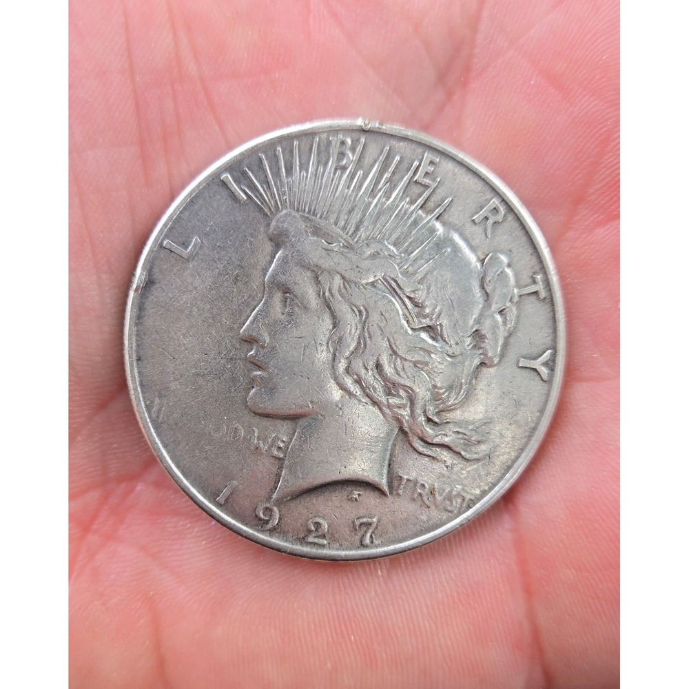 1927 S Peace Silver Dollar US Mint San Francisco 90% Silver Coin